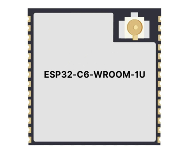 功能強(qiáng)大的ESP32-C6-WROOM-1U-N8 通用型Wi-Fi、IEEE 802.15.4和藍(lán)牙LE模塊